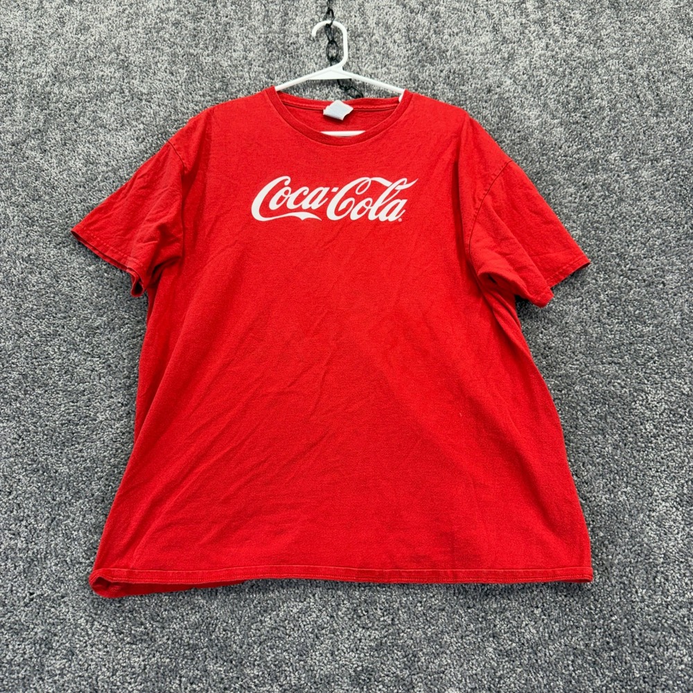 Coca-Cola T Shirt Mens XL Red Graphic Tee